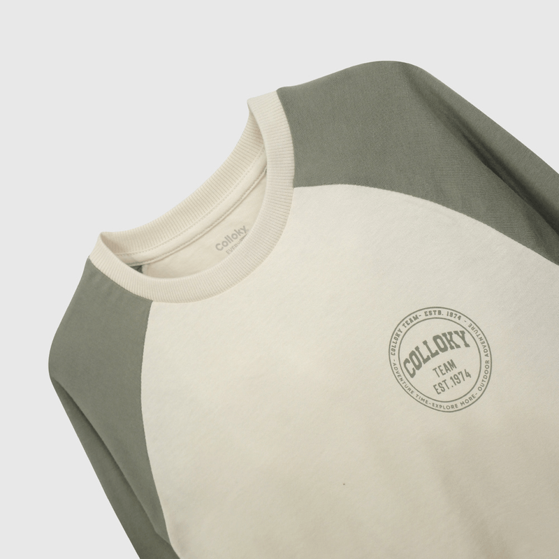 Polera Verde Colloky de Niño talla 3 a 12 Años