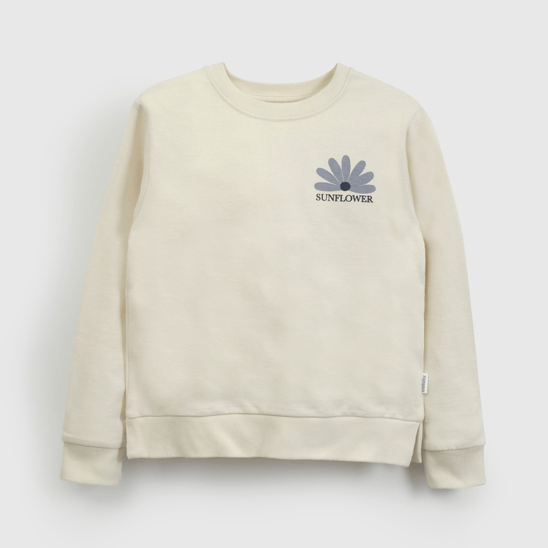 Poleron Básico Beige  de Niña talla 3 a 12 Años