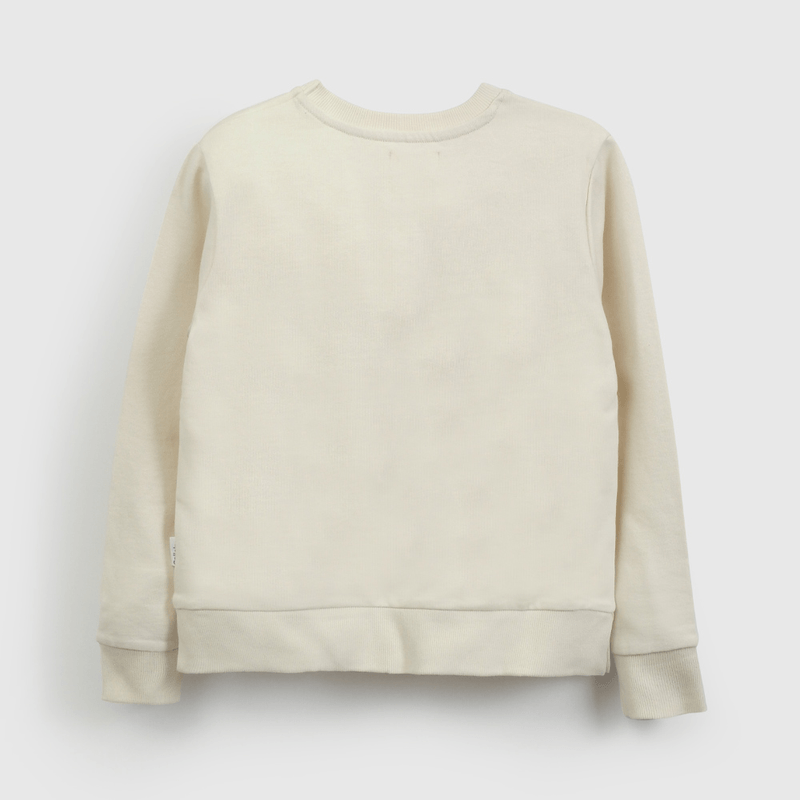 Poleron Básico Beige  de Niña talla 3 a 12 Años