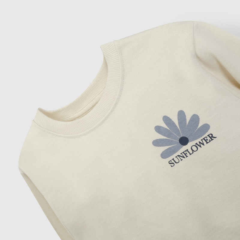 Poleron Básico Beige  de Niña talla 3 a 12 Años