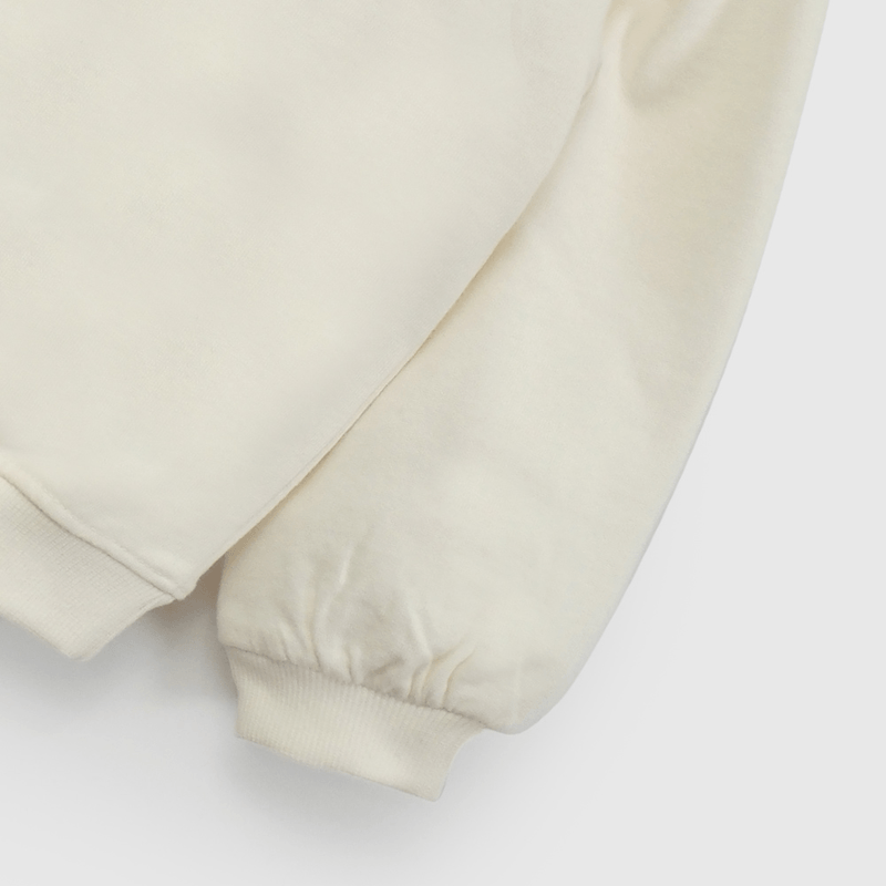 Poleron Blanco Manga Recogido de Niña Infantil talla 3/6 M a 24m/36 M
