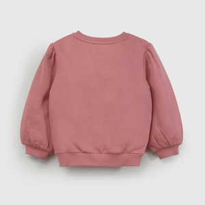 Poleron Fucsia Colloky de Niña 100% algodón 3/6 M a 24m/36 M