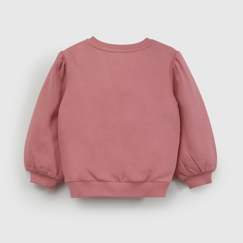 Poleron Fucsia Colloky de Niña 100% algodón 3/6 M a 24m/36 M