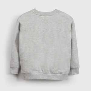 Poleron Básico Gris  de Niño talla 3 a 12 Años