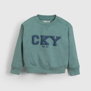 Poleron Verde Oscuro Cky De Niño Infantil talla 3/6 M a 24m/36 M