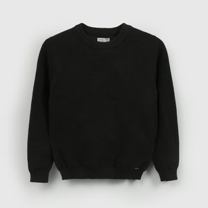 Sweater Negro Texturado de Niño talla 3 a 12 Años