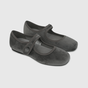 Ballerina Gris Velvet de Niño talla 28 a 38