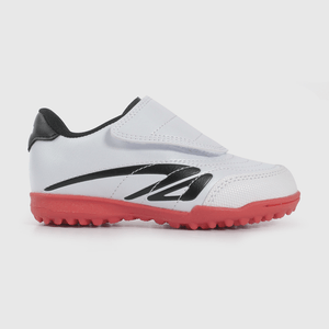 Zapatilla de Fútbol Blanca con Rojo de Caminante talla 21 a 27