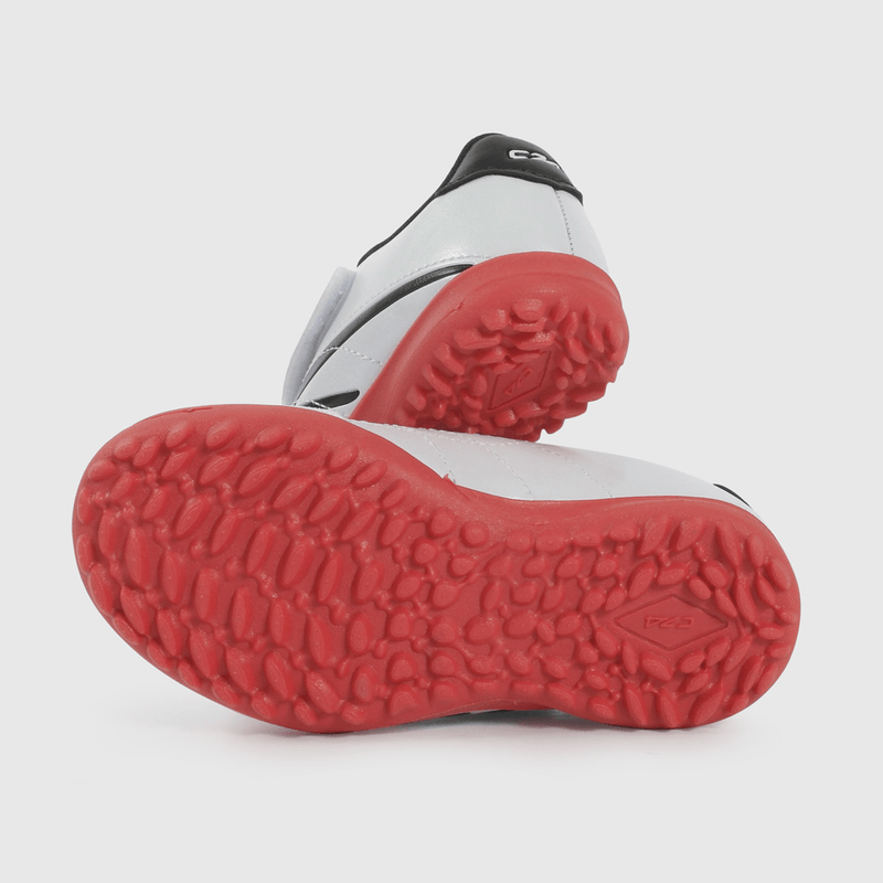 Zapatilla de Fútbol Blanca con Rojo de Caminante talla 21 a 27