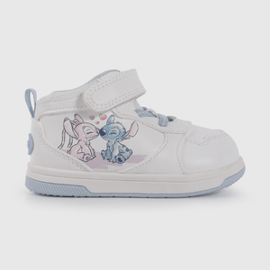 Zapatilla Blanca Caña Media de Lilo Y Stitch de Primeros Pasos talla 18 a 21