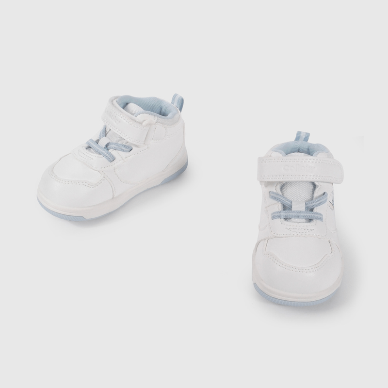 Zapatilla Blanca Caña Media de Lilo Y Stitch de Primeros Pasos talla 18 a 21