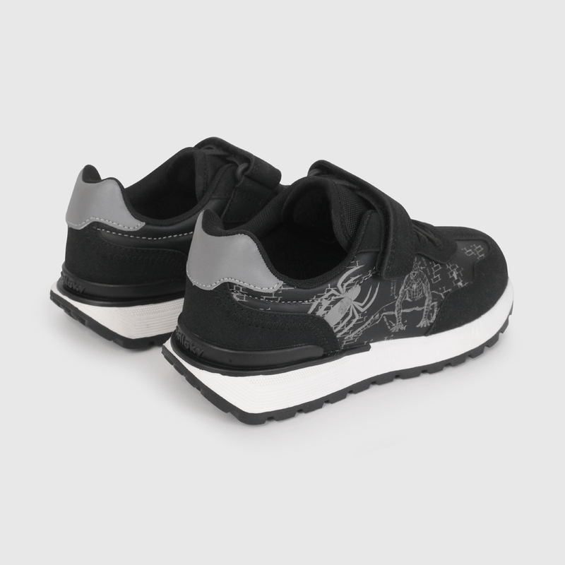 Zapatilla Negra de Spiderman de Niño talla 28 a 38