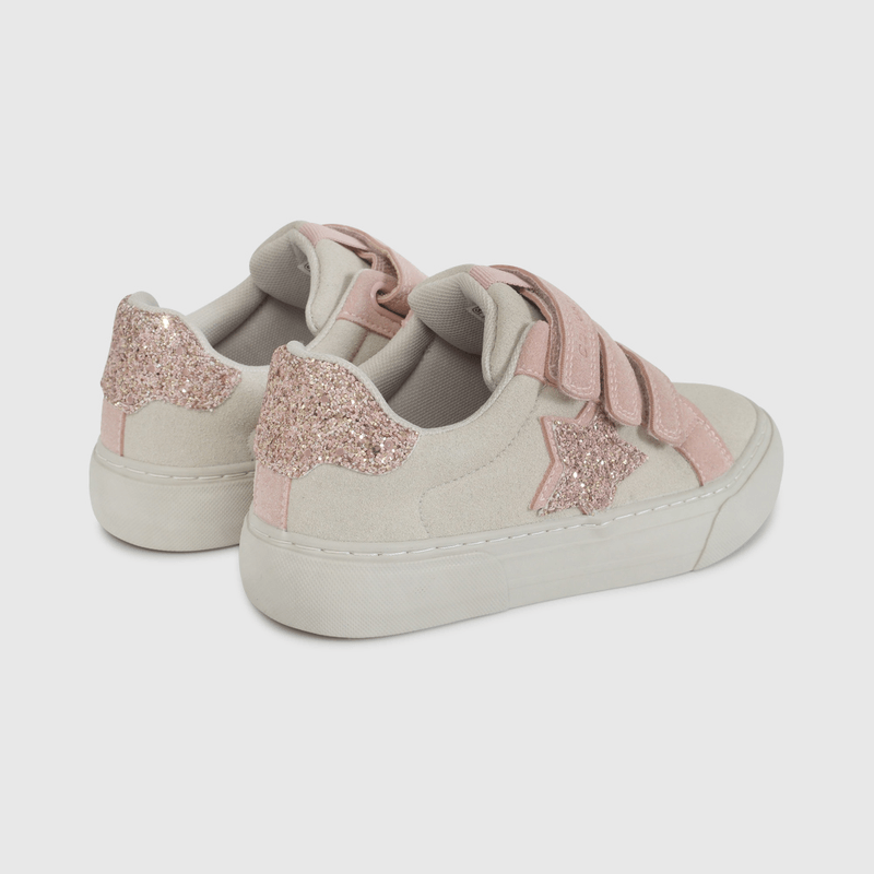 Zapatilla Beige con Estrella y Brillos de Niño talla 28 a 38