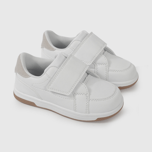 Zapatilla Blanca con Velcros Intercambiables de Caminante talla 21 a 27