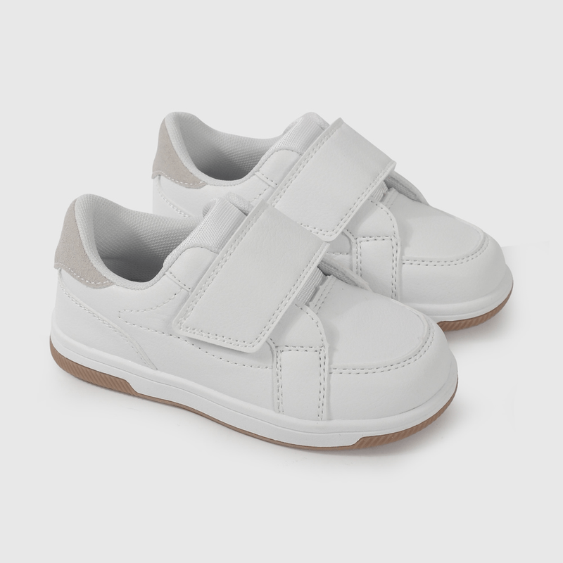 Zapatilla Blanca con Velcros Intercambiables de Caminante talla 21 a 27