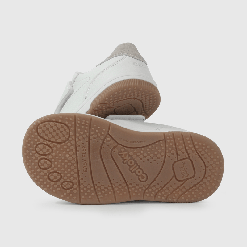 Zapatilla Blanca con Velcros Intercambiables de Caminante talla 21 a 27