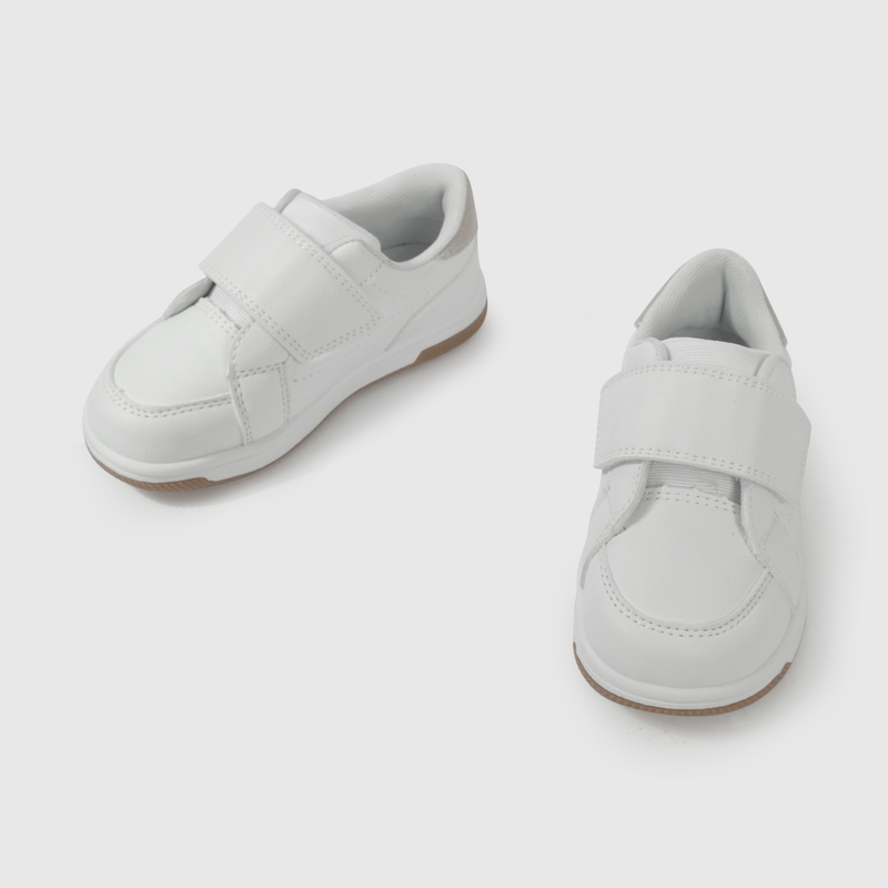 Zapatilla Blanca con Velcros Intercambiables de Caminante talla 21 a 27