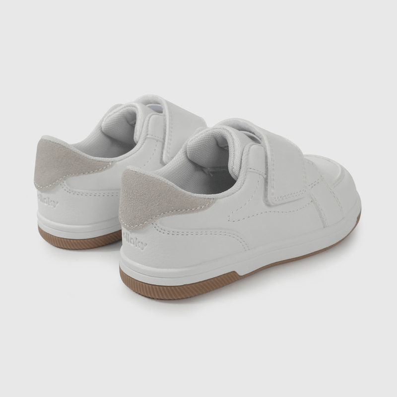 Zapatilla Blanca con Velcros Intercambiables de Caminante talla 21 a 27