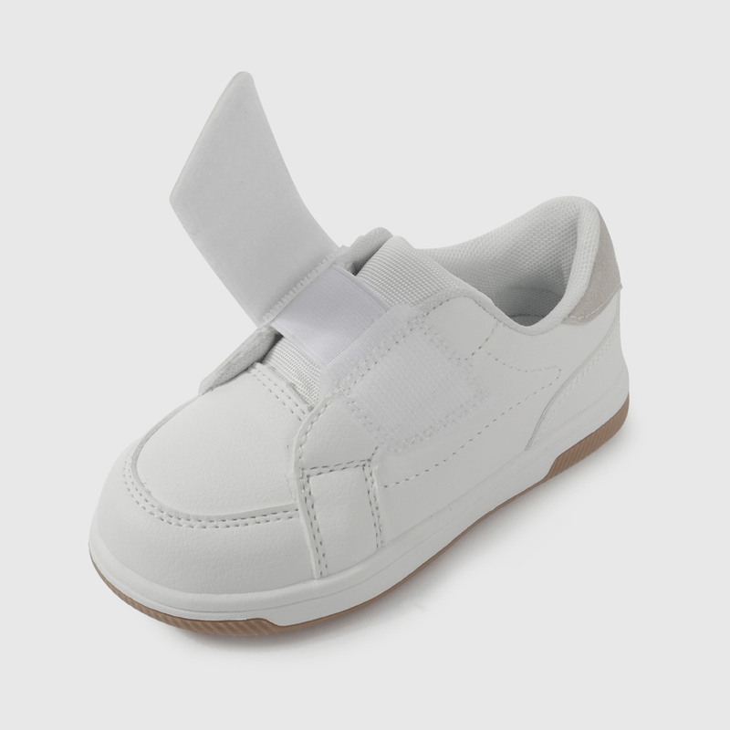 Zapatilla Blanca con Velcros Intercambiables de Caminante talla 21 a 27