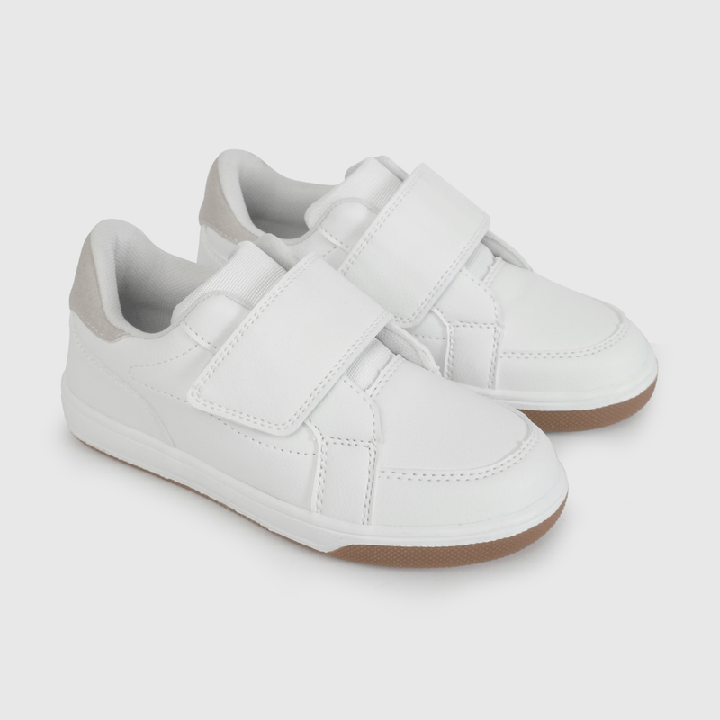 Zapatilla Blanca con Velcros Intercambiables de Niño talla 28 a 38