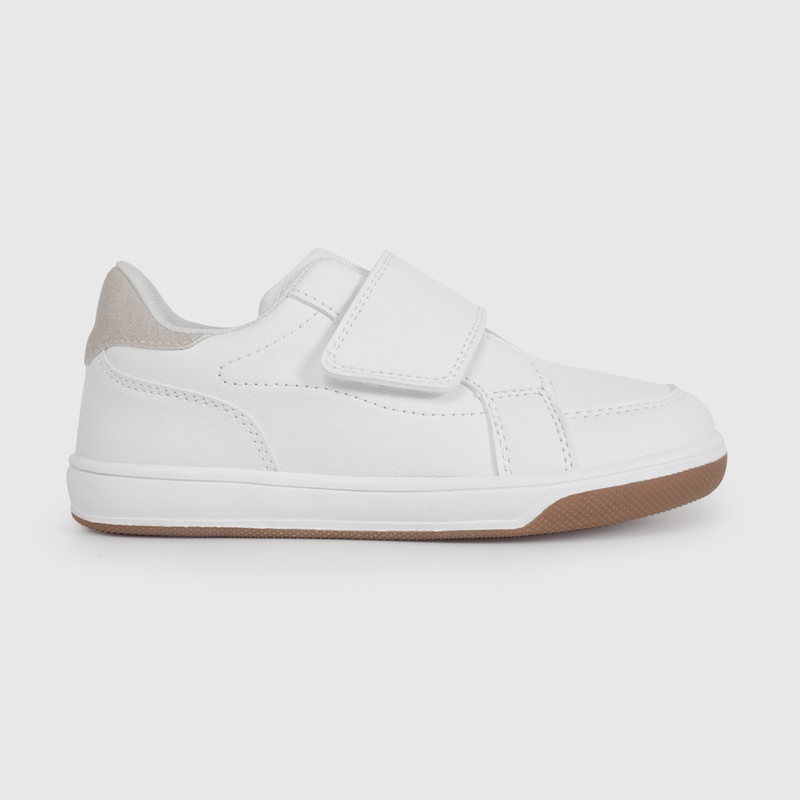 Zapatilla Blanca con Velcros Intercambiables de Niño talla 28 a 38