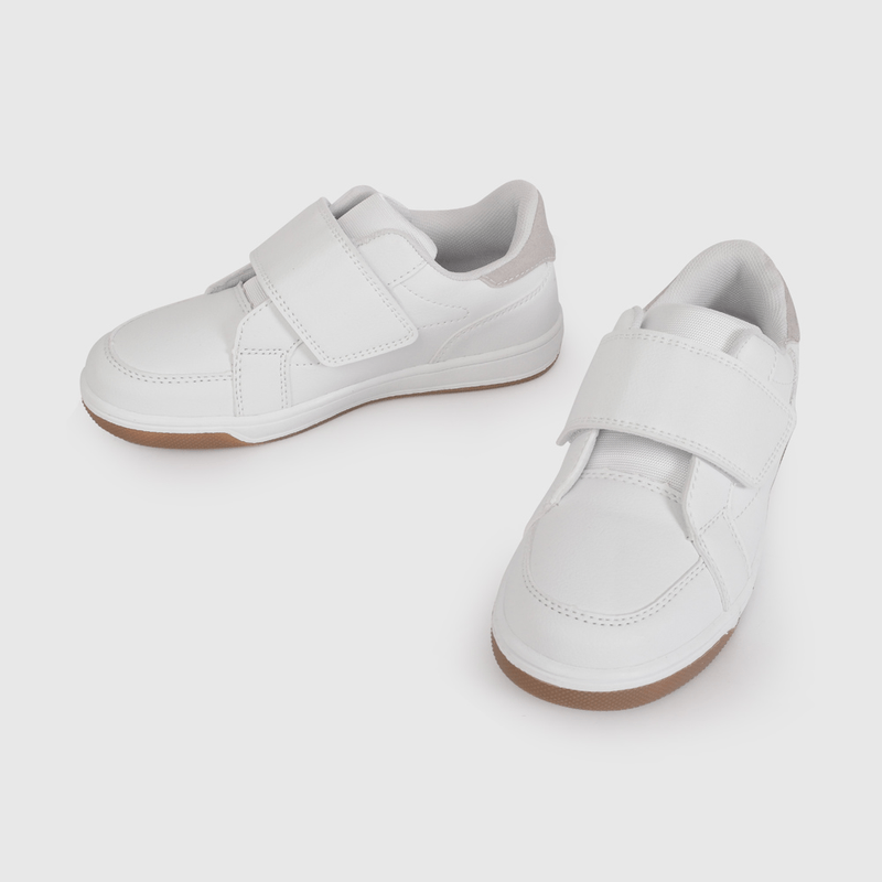 Zapatilla Blanca con Velcros Intercambiables de Niño talla 28 a 38