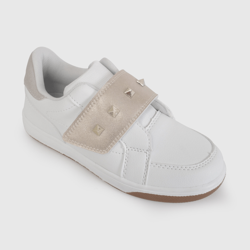 Zapatilla Blanca con Velcros Intercambiables de Niño talla 28 a 38