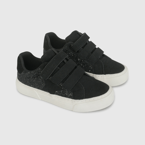Zapatilla Negra con Brillos de Niño talla 28 a 38
