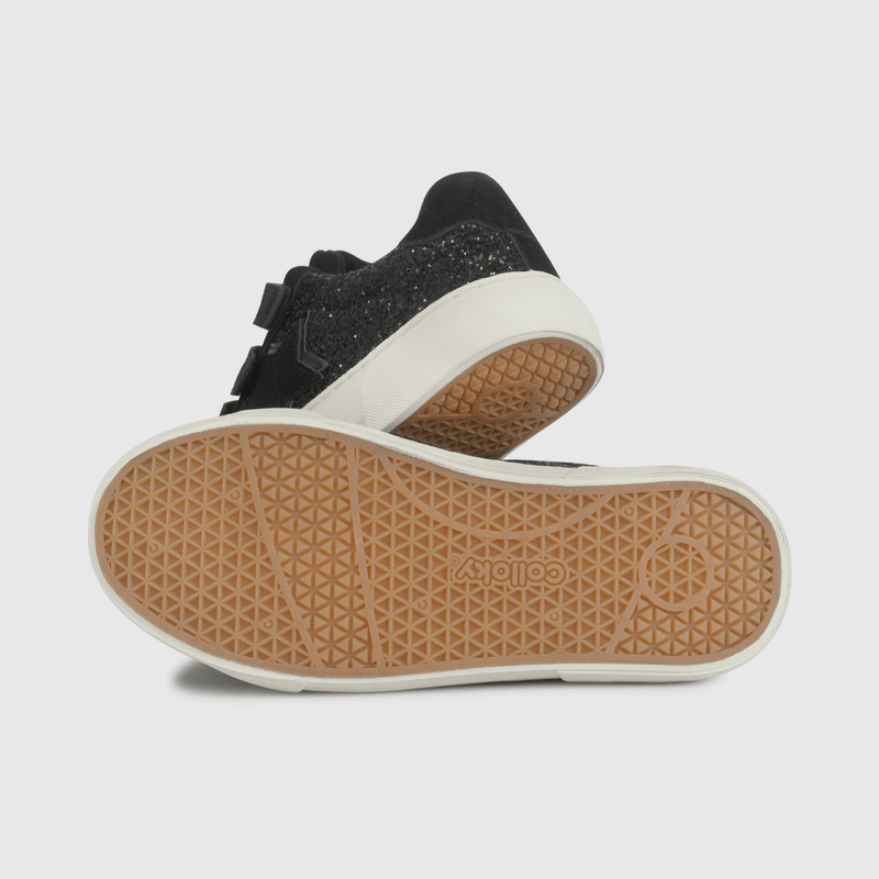 Zapatilla Negra con Brillos de Niño talla 28 a 38