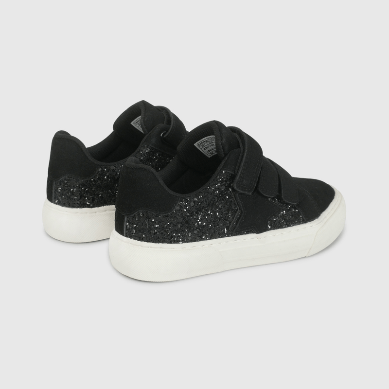 Zapatilla Negra con Brillos de Niño talla 28 a 38