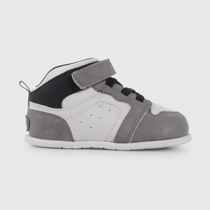 Zapatilla Urbana Gris Caña Media de Primeros Pasos talla 18 a 21