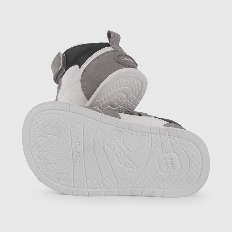 Zapatilla Urbana Gris Caña Media de Primeros Pasos talla 18 a 21