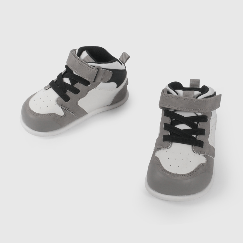 Zapatilla Urbana Gris Caña Media de Primeros Pasos talla 18 a 21