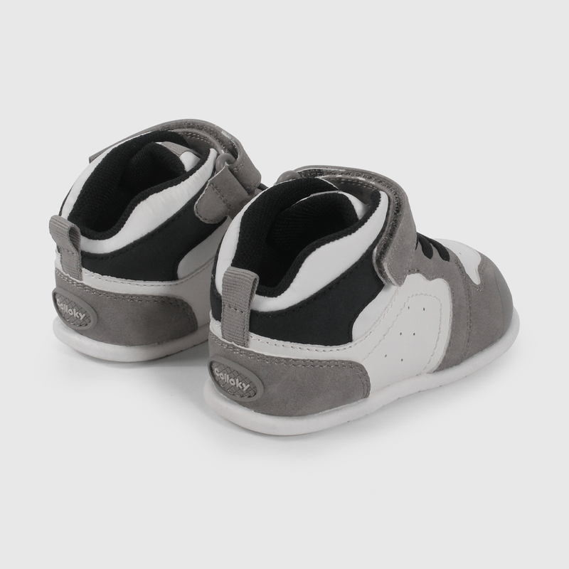 Zapatilla Urbana Gris Caña Media de Primeros Pasos talla 18 a 21