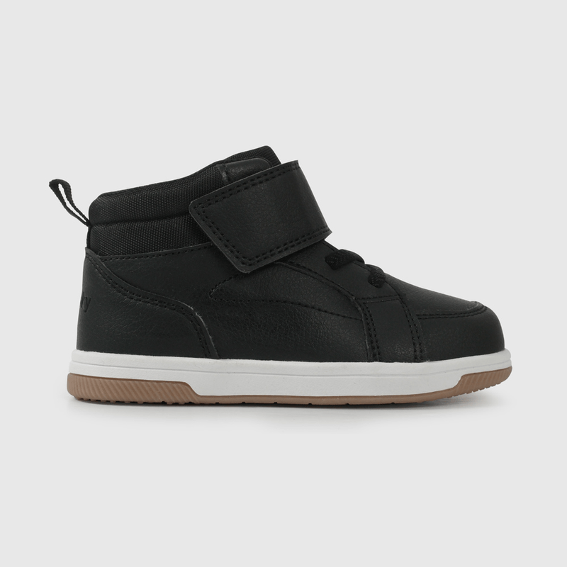 Zapatilla de niña para Caminante Negra con Velcros Intercambiables Talla 21 al 27