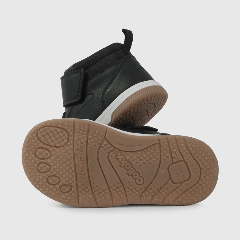Zapatilla de niña para Caminante Negra con Velcros Intercambiables Talla 21 al 27