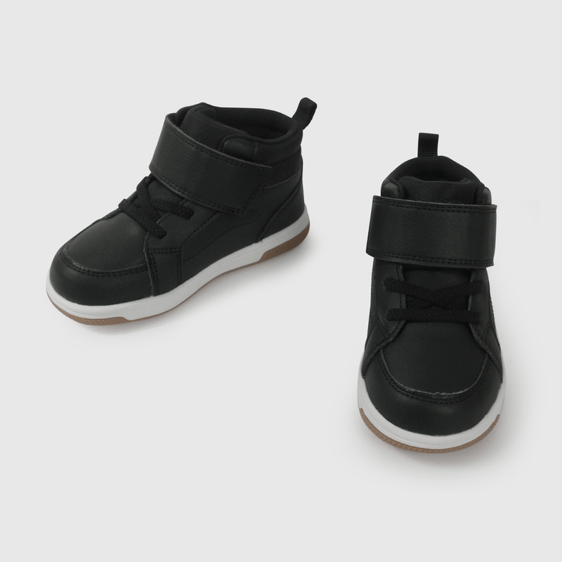 Zapatilla de niña para Caminante Negra con Velcros Intercambiables Talla 21 al 27