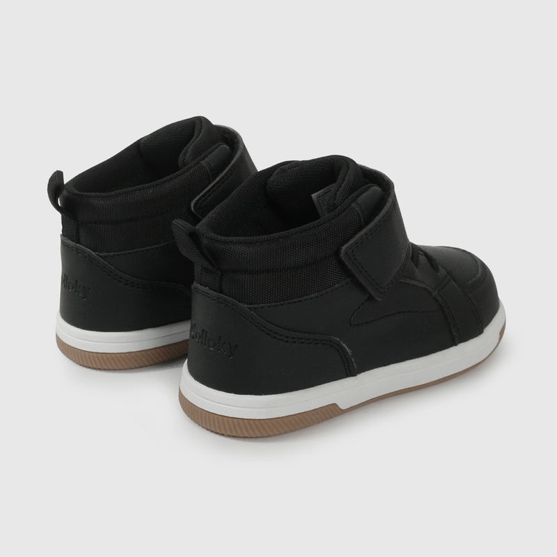 Zapatilla de niña para Caminante Negra con Velcros Intercambiables Talla 21 al 27