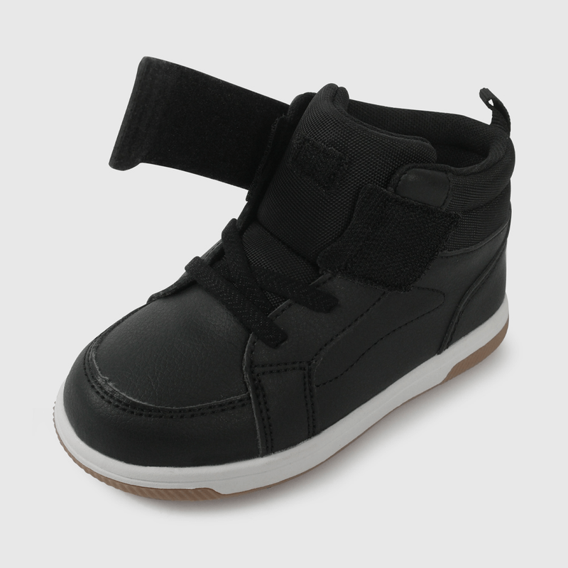 Zapatilla de niña para Caminante Negra con Velcros Intercambiables Talla 21 al 27