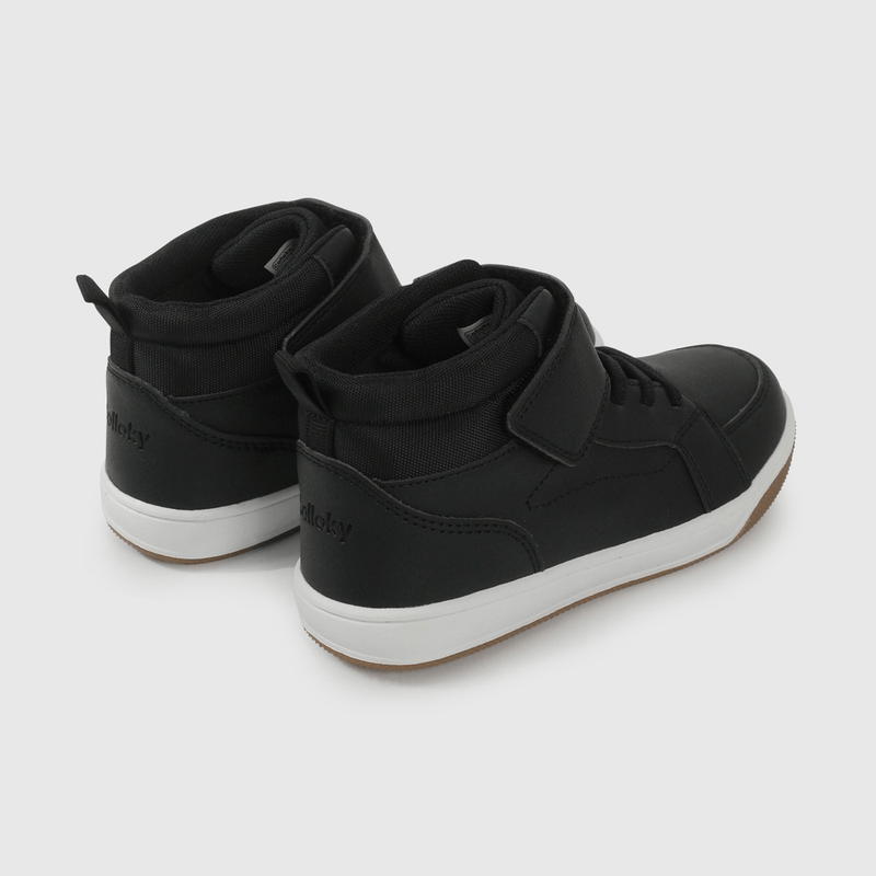 Zapatilla Negra con Velcros Intercambiables de Niño talla 28 a 38