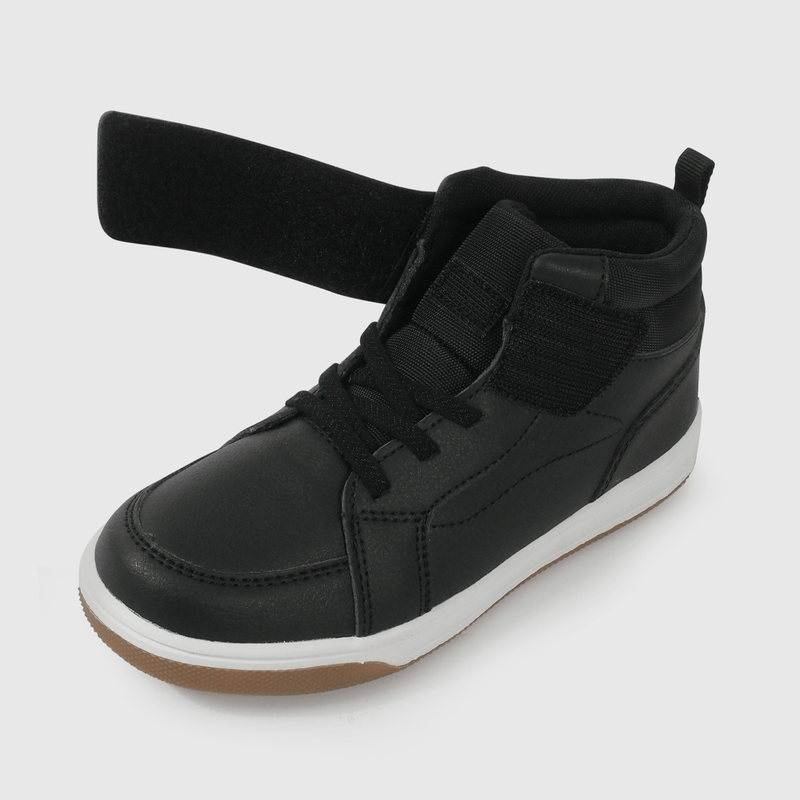 Zapatilla Negra con Velcros Intercambiables de Niño talla 28 a 38
