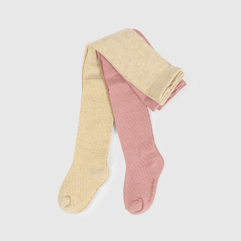 Pack 2 Pantys Lisas Rosada y Beige