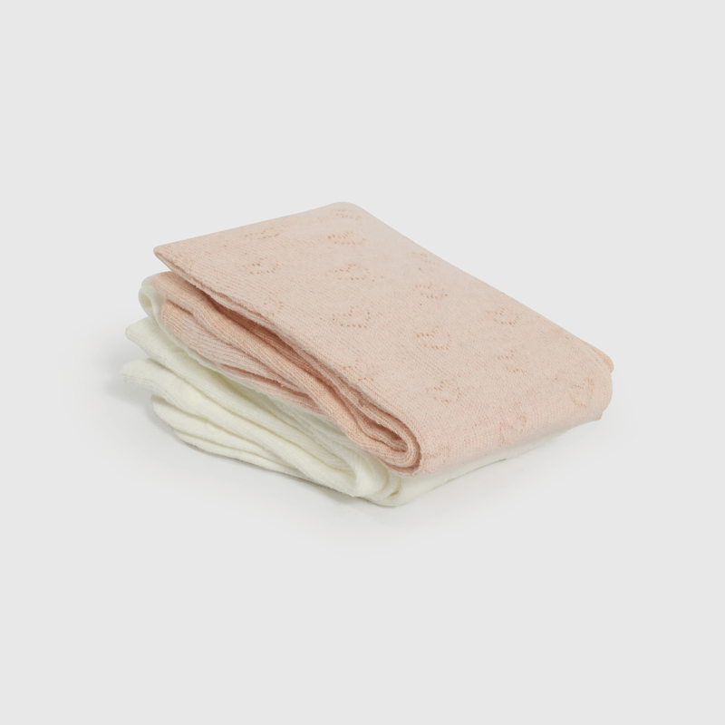 Pack 2 Pantys Corazones Rosada y Blanca