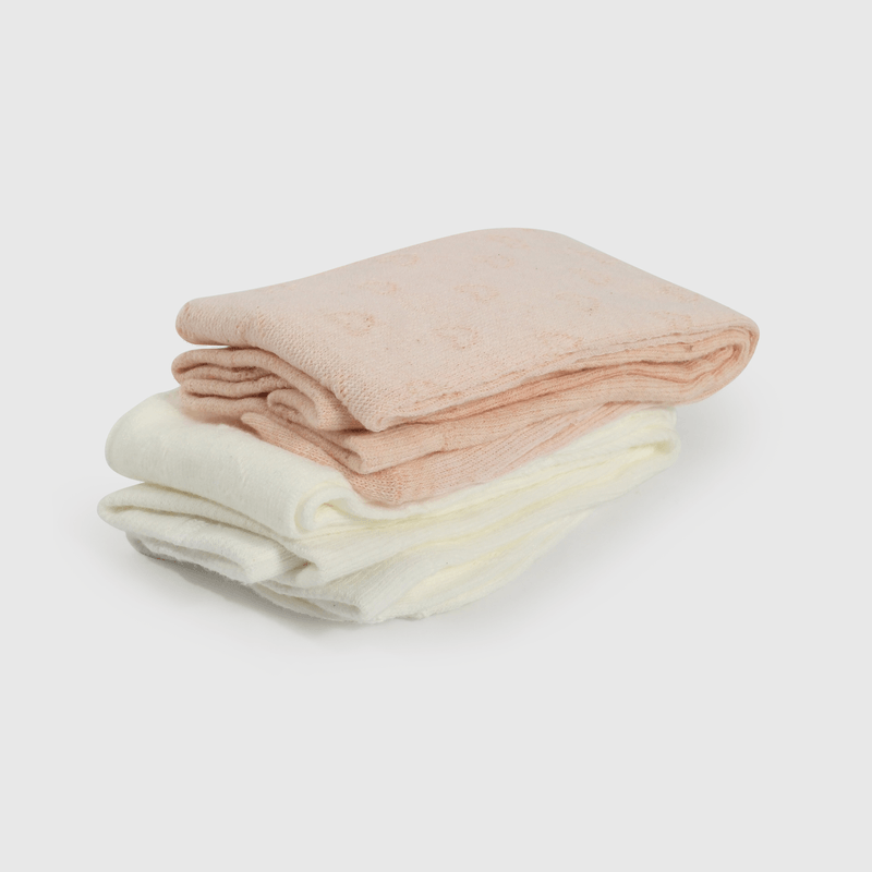 Pack 2 Pantys Corazones Rosada y Blanca