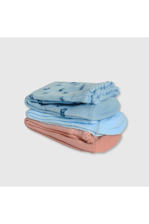 Pack 3 Calcetines Flores Celeste