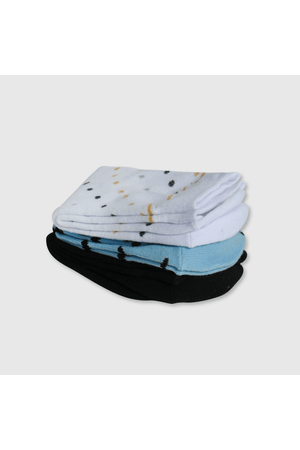 Pack 3 Calcetines Corazones Negro