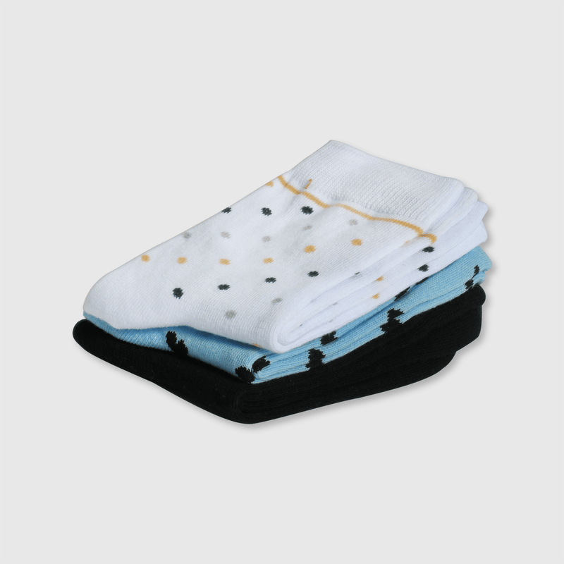 Pack 3 Calcetines Corazones Negro