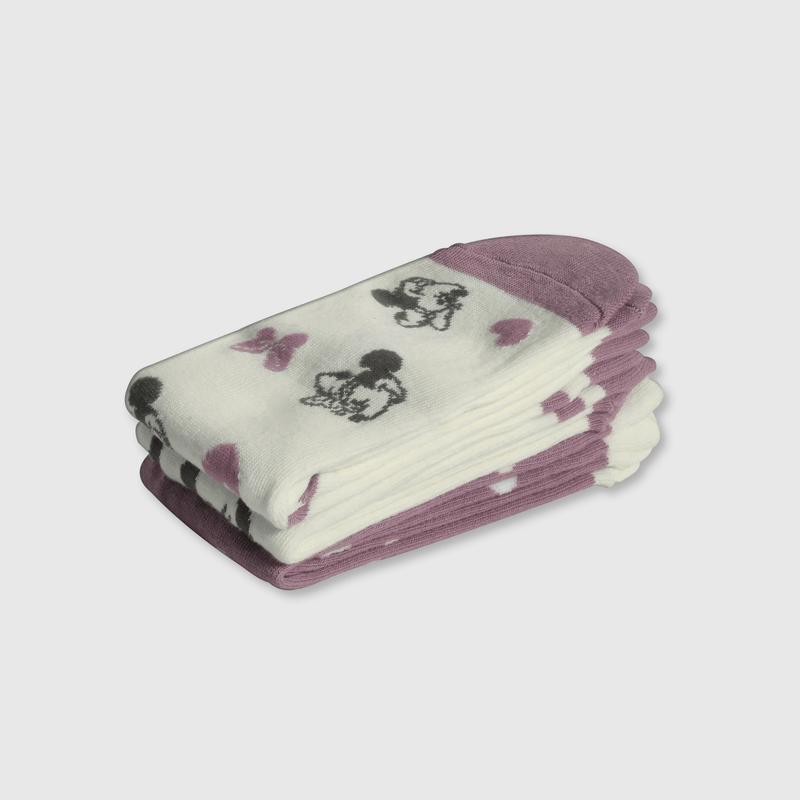 Pack 3 Calcetines Minnie Mouse Morado