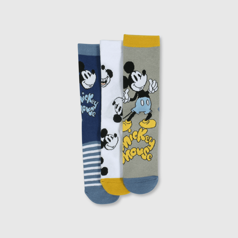 Pack 3 Calcetines Mickey Mouse Azul