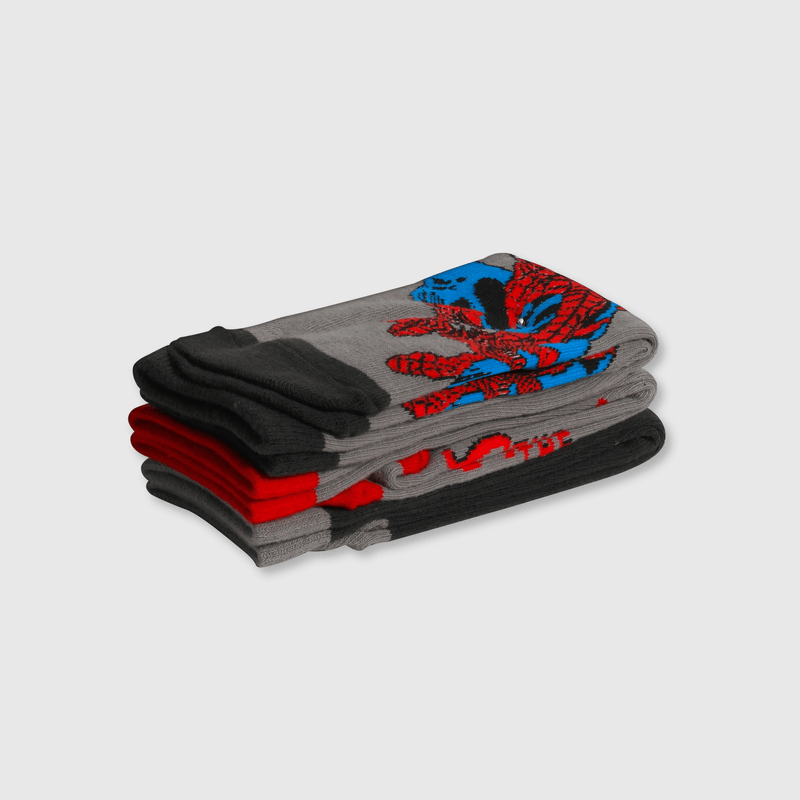 Pack 3 Calcetines Spiderman Gris